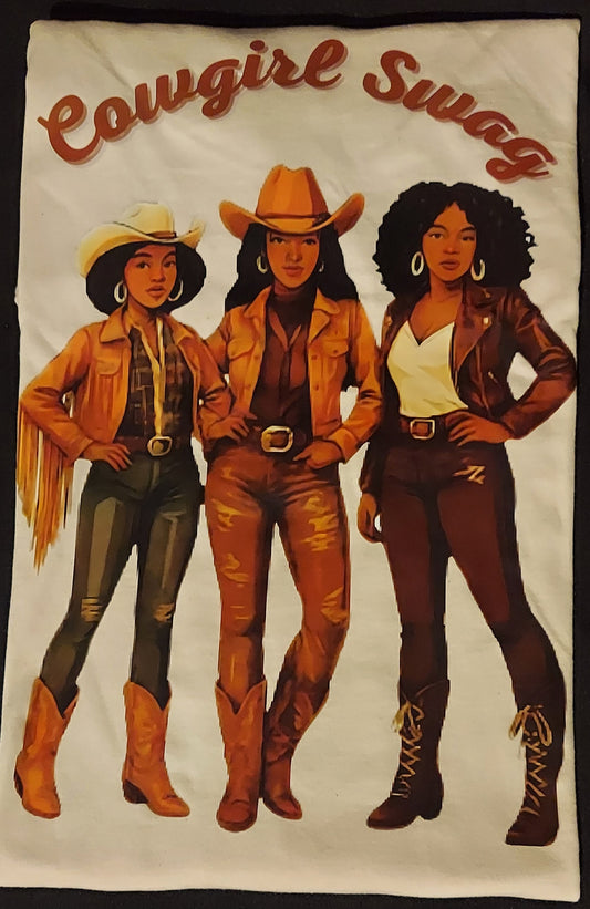 Customized XL Short Sleeve T-Shirt "Cowgirl Swag"