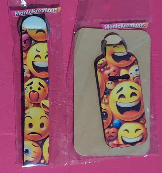 Wristlet Lanyards with lipstick holder keychains